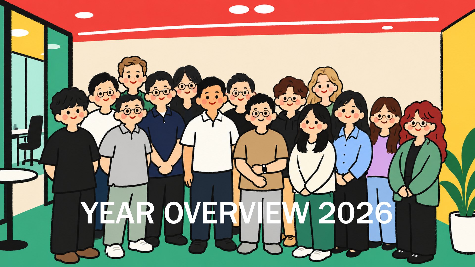 九章映团队 2026 年度合照